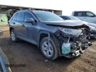 2019 Toyota RAV4 Hybrid XLE with VIN 2T3RWRFV9KW016418, listed as a Copart auction lot 43020565 with 86,362 mi miles and Salvage Title. Bid and sale history available at carsss.com. Image 4.