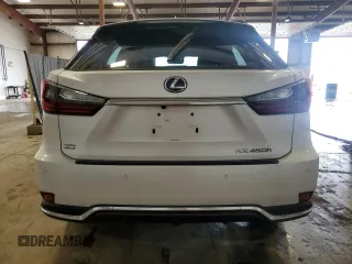 2020 Lexus RX 450h with VIN 2T2HGMDA0LC056485, listed as a Copart auction lot 57323285 with 41,762 mi miles and Salvage title. Bid and sale history available at DreamBid. Image 6.