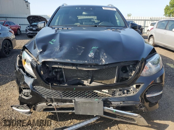 2019 Mercedes-Benz GLE 400 with VIN 4JGDA5GB4KB205696, listed as a Copart auction lot 60955785 with 107,027 mi miles and Salvage title. Bid and sale history available at DreamBid. Image 5.