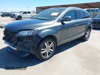 2015 Audi Q7 Premium Plus with VIN WA1LGAFE7FD002275, listed as a IAAI auction lot 42314167 with 144,291 mi miles and . Bid and sale history available at DreamBid. Image 2.