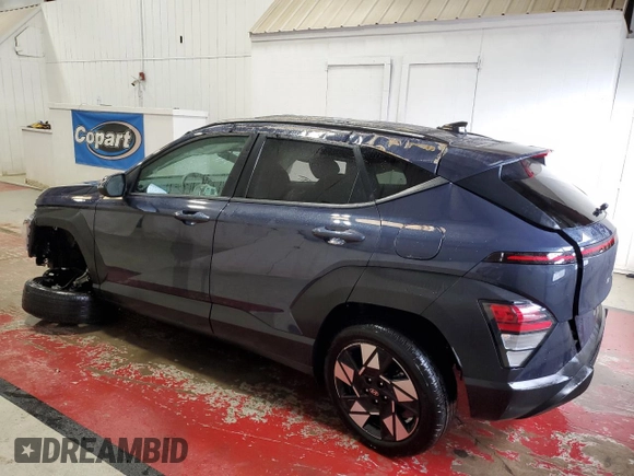 2024 Hyundai Kona SEL with VIN KM8HBCAB1RU122107, listed as a Copart auction lot 53721805 with 22,462 mi miles and Salvage Title. Bid and sale history available at carsss.com. Image 2.