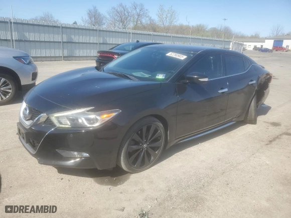 2017 Nissan Maxima SR with VIN 1N4AA6AP1HC405025, listed as a Copart auction lot 52280905 with 79,454 mi miles and Salvage Title. Bid and sale history available at carsss.com. Image 1.