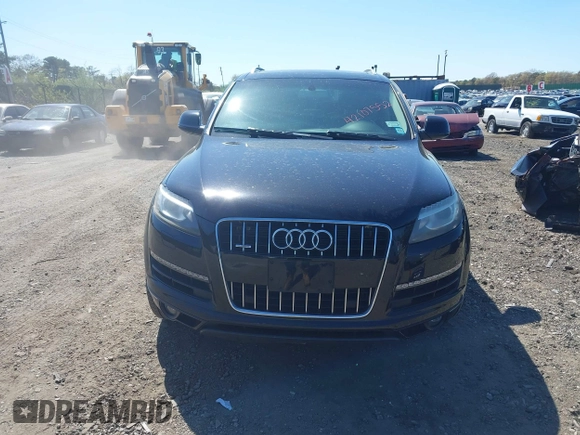 2014 Audi Q7 Premium Plus with VIN WA1LGAFE5ED014701, listed as a IAAI auction lot 42107552 with 98,919 mi miles and . Bid and sale history available at DreamBid. Image 12.