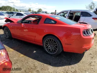 2013 Ford Mustang V6 with VIN 1ZVBP8AM2D5233792, listed as a Copart auction lot 49717455 with 0 mi miles and Salvage Title. Bid and sale history available at carsss.com. Image 2.