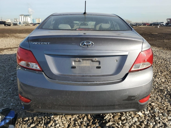 2017 Hyundai Accent SE with VIN KMHCT4AE0HU269718, listed as a Copart auction lot 47659765 with 21,136 mi miles and Salvage Title. Bid and sale history available at carsss.com. Image 6.