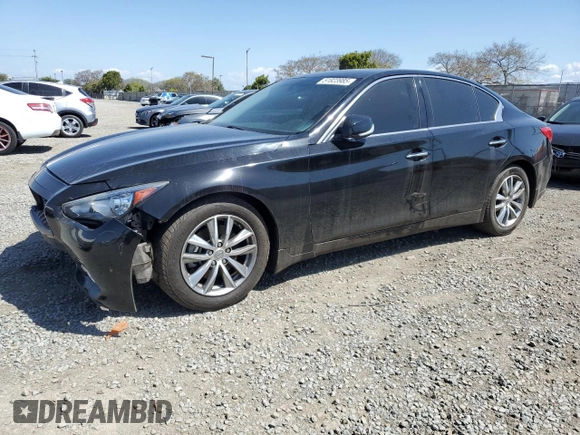 2015 Infiniti Q50 Premium z VIN JN1BV7AP2FM347932, wystawiony jako Copart lot #51823985 z przebiegiem 105 294 mil mil oraz Szkoda całkowita • Salvage title. Historia ofert i sprzedaży dostępna na DreamBid. Obrazek 1.