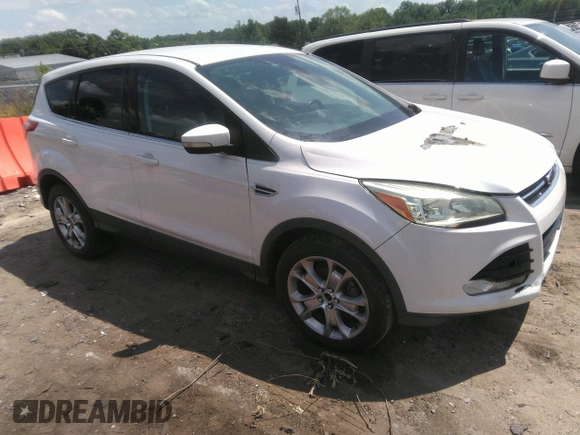2013 Ford Escape SEL with VIN 1FMCU0HX1DUB63673, listed as a IAAI auction lot 42232003 with 116,230 mi miles and . Bid and sale history available at DreamBid. Image 1.