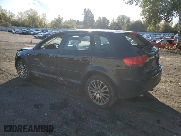 2008 Audi A3 with VIN WAUNF78P28A159586, listed as a Copart auction lot 76493244 with 0 mi miles and Salvage Title. Bid and sale history available at carsss.com. Image 2.