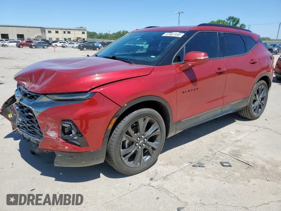2019 Chevrolet Blazer RS с VIN 3GNKBERS2KS694147, выставлен на аукционе Copart как лот 57687495 с пробегом 43 190 миль миль и Списание • Salvage title. История ставок и продаж доступна на DreamBid. Изображение 1.