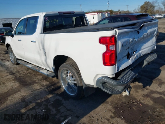 2020 Chevrolet Silverado 1500 LTZ with VIN 1GCUYGEDXLZ177976, listed as a IAAI auction lot 41621399 with 129,578 mi miles and . Bid and sale history available at DreamBid. Image 3.