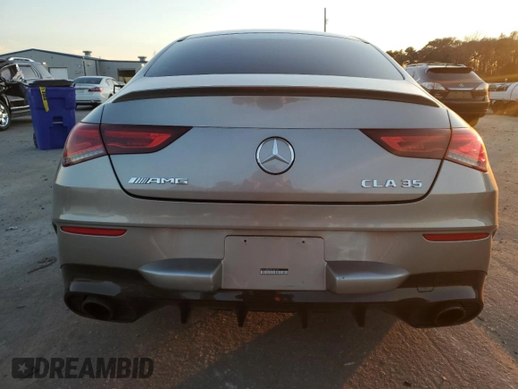 2021 Mercedes-Benz CLA with VIN W1K5J5BBXMN186708, listed as a Copart auction lot 83515554 with 54,574 mi miles and Salvage Title. Bid and sale history available at carsss.com. Image 6.
