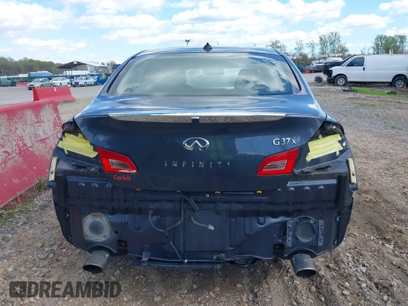 2013 Infiniti G37 x with VIN JN1CV6AR5DM758657, listed as a IAAI auction lot 42044181 with 93,917 mi miles and . Bid and sale history available at carsss.com. Image 17.