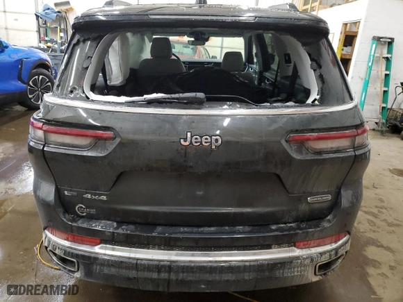 2022 Jeep Grand Cherokee L Overland with VIN 1C4RJKDG8N8580372, listed as a Copart auction lot 85468024 with 0 mi miles and Salvage Title. Bid and sale history available at carsss.com. Image 6.