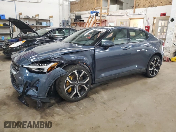 2023 Polestar 2 Performance z VIN YSMET3KA4PL115248, wystawiony jako Copart lot #55706215 z przebiegiem 11 418 mil mil oraz Szkoda całkowita • Salvage title. Historia ofert i sprzedaży dostępna na DreamBid. Obrazek 1.