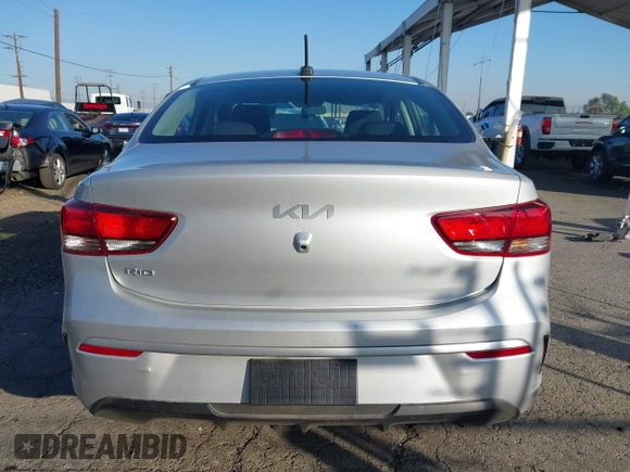 2023 Kia Rio LX with VIN 3KPA24AD1PE599290, listed as a IAAI auction lot 41023283 with 10,027 mi miles and . Bid and sale history available at DreamBid. Image 16.