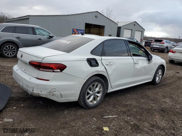 2020 Volkswagen Passat 2.0T S with VIN 1VWAA7A38LC002825, listed as a Copart auction lot 82870524 with 0 mi miles and Salvage Title. Bid and sale history available at carsss.com. Image 3.