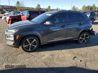 2019 Hyundai Kona Ultimate with VIN KM8K53A5XKU262024, listed as a Copart auction lot 49242315 with 112,409 mi miles and Salvage Title. Bid and sale history available at carsss.com. Image 1.