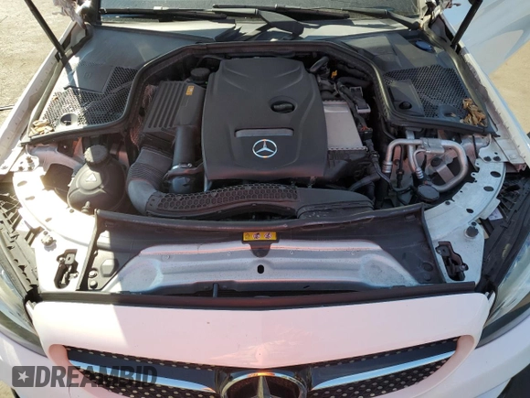 2017 Mercedes-Benz C 300 with VIN WDDWJ4JB9HF475756, listed as a Copart auction lot 47280885 with 93,585 mi miles and Salvage Title. Bid and sale history available at DreamBid. Image 11.