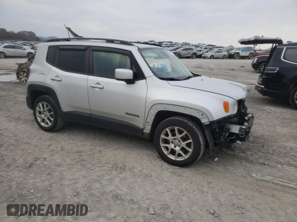 2019 Jeep Renegade Latitude z VIN ZACNJABB6KPK89094, wystawiony jako Copart lot #54342815 z przebiegiem 105 808 mil mil oraz Szkoda całkowita • Salvage title. Historia ofert i sprzedaży dostępna na DreamBid. Obrazek 4.