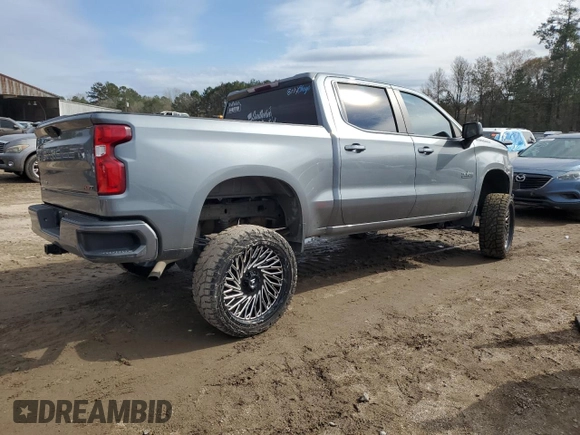2020 Chevrolet Silverado 1500 RST with VIN 3GCPWDED1LG413612, listed as a Copart auction lot 41828455 with Not Provided miles and Salvage Title. Bid and sale history available at DreamBid. Image 3.