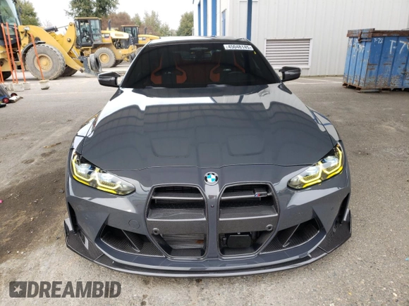 2023 BMW M4 Competition xDrive with VIN WBS43AZ06PCM98210, listed as a Copart auction lot 45048145 with 11,551 mi miles and Salvage title. Bid and sale history available at DreamBid. Image 5.