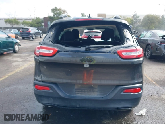 2017 Jeep Cherokee Sport with VIN 1C4PJLAB8HW527354, listed as a IAAI auction lot 41578066 with 124,339 mi miles. Bid and sale history available at carsss.com. Image 16.