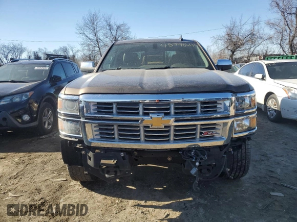 2015 Chevrolet Silverado 1500 LTZ with VIN 1GCVKSEC7FZ283872, listed as a Copart auction lot 45798645 with 0 mi miles and Salvage Title. Bid and sale history available at carsss.com. Image 5.