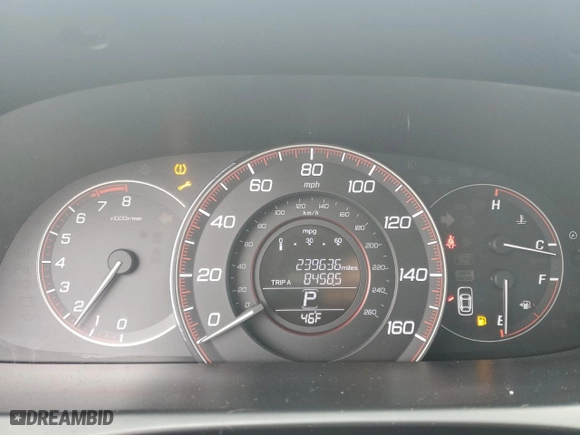2013 Honda Accord Cpe EX-L with VIN 1HGCT1B84DA007242, listed as a Copart auction lot 42529245 with 239,636 mi miles and Salvage Title. Bid and sale history available at carsss.com. Image 9.