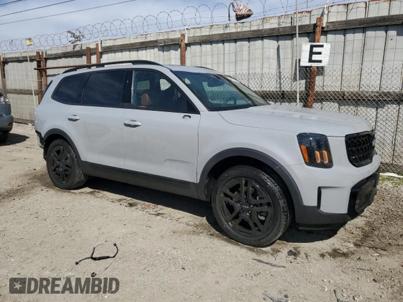 2024 Kia Telluride SX X-Line with VIN 5XYP5DGC7RG431157, listed as a Copart auction lot 48375855 with 17,765 mi miles and Salvage Title. Bid and sale history available at carsss.com. Image 4.