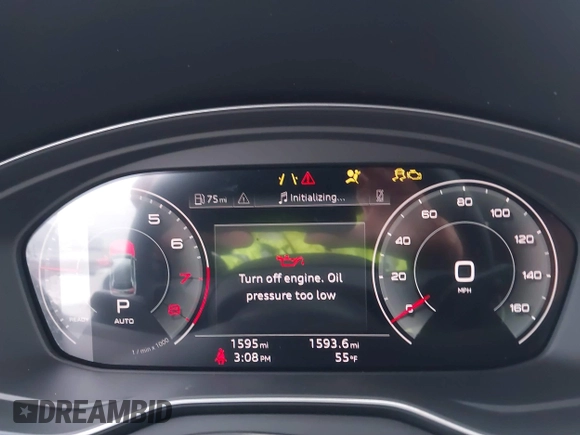 2025 Audi Q5 S line Premium z VIN WA1GAAFY2S2029189, wystawiony jako IAAI lot #41576981 z przebiegiem 1595 mil mil oraz . Historia ofert i sprzedaży dostępna na DreamBid. Obrazek 7.