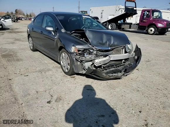 2010 Honda Civic Sdn LX with VIN 19XFA1F52AE063366, listed as a Copart auction lot 44711345 with 209,814 mi miles and Salvage Title. Bid and sale history available at carsss.com. Image 10.