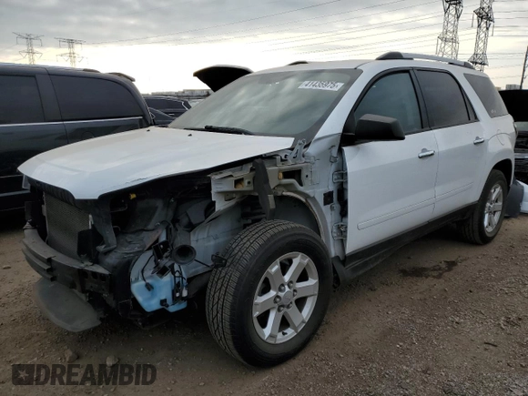 2016 GMC Acadia SLE with VIN 1GKKRNED1GJ323893, listed as a Copart auction lot 41435975 with 92,412 mi miles and Salvage Title. Bid and sale history available at DreamBid. Image 1.