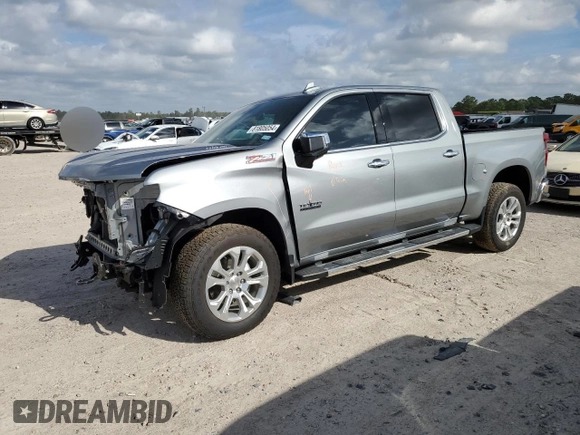 2024 Chevrolet Silverado 1500 LTZ with VIN 1GCUDGE86RZ249800, listed as a Copart auction lot 81805054 with 10,914 mi miles and Salvage Title. Bid and sale history available at DreamBid. Image 1.