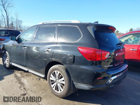 2020 Nissan Pathfinder S with VIN 5N1DR2AN0LC647977, listed as a IAAI auction lot 41442581 with 27,202 mi miles. Bid and sale history available at carsss.com. Image 3.