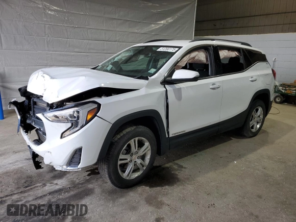 2020 GMC Terrain SLE with VIN 3GKALTEV0LL330198, listed as a Copart auction lot 51266175 with 47,384 mi miles and Salvage title. Bid and sale history available at DreamBid. Image 1.