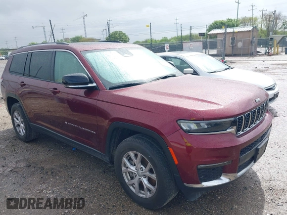 2021 Jeep Grand Cherokee Limited z VIN 1C4RJKBGXM8161859, wystawiony jako IAAI lot #41889257 z przebiegiem 46 965 mil mil oraz . Historia ofert i sprzedaży dostępna na DreamBid. Obrazek 1.
