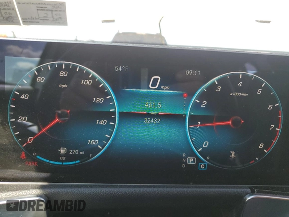 2021 Mercedes-Benz GLB 250 z VIN W1N4M4HB5MW101355, wystawiony jako Copart lot #57810035 z przebiegiem 32 432 mil mil oraz Szkoda całkowita • Salvage title. Historia ofert i sprzedaży dostępna na DreamBid. Obrazek 9.