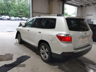 2013 Toyota Highlander Limited with VIN 5TDDK3EH9DS259911, listed as a IAAI auction lot 42350627 with 195,450 mi miles and . Bid and sale history available at DreamBid. Image 3.