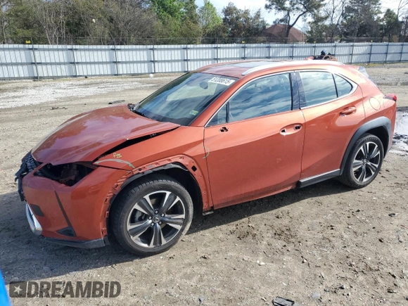 2019 Lexus UX 200 z VIN JTHY3JBH7K2000375, wystawiony jako Copart lot #51208615 z przebiegiem 96 825 mil mil oraz Szkoda całkowita • Salvage title. Historia ofert i sprzedaży dostępna na DreamBid. Obrazek 1.