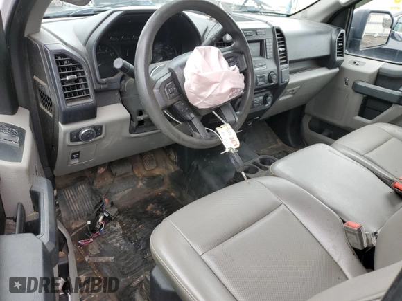 2018 Ford F-150 XL with VIN 1FTMF1EB7JKD76944, listed as a Copart auction lot 59559195 with 133,460 mi miles and Salvage title. Bid and sale history available at DreamBid. Image 8.