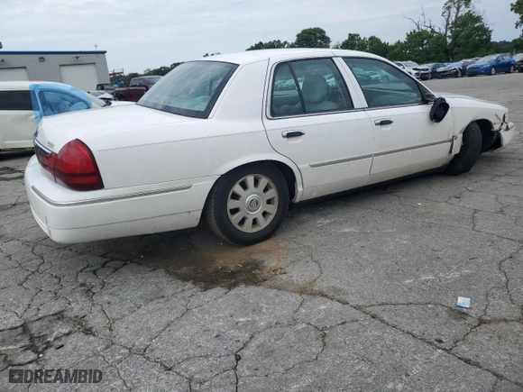 2004 Mercury Grand Marquis LS Premium with VIN 2MEFM75W34X667347, listed as a Copart auction lot 61209224 with 129,345 mi miles and Salvage Title. Bid and sale history available at carsss.com. Image 3.