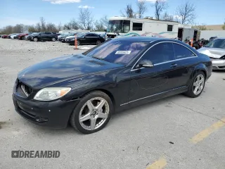 2007 Mercedes-Benz CL 5.5L V8 with VIN WDDEJ71X47A002366, listed as a Copart auction lot 50955625 with 216,096 mi miles and Salvage Title. Bid and sale history available at carsss.com. Image 1.