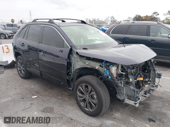 2024 Toyota RAV4 Hybrid XLE Premium with VIN JTMB6RFV5RD117173, listed as a IAAI auction lot 42013408 with 17,152 mi miles. Bid and sale history available at carsss.com. Image 1.