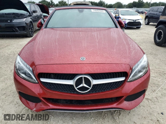 2018 Mercedes-Benz C 300 with VIN WDDWK4JB3JF720831, listed as a Copart auction lot 74692694 with Not Provided miles and Non Repairable. Bid and sale history available at DreamBid. Image 5.