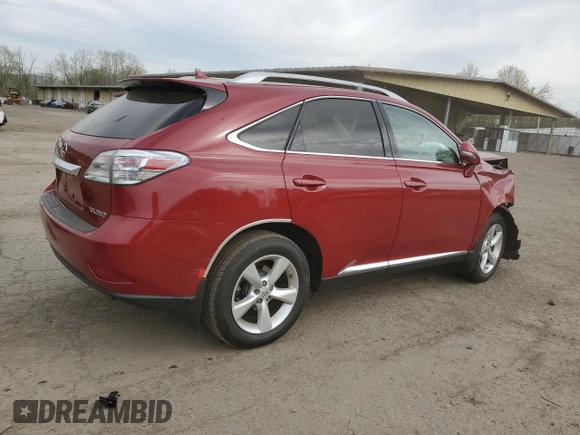 2011 Lexus RX 350 with VIN 2T2BK1BA5BC106429, listed as a Copart auction lot 54818655 with 183,020 mi miles and Salvage Title. Bid and sale history available at DreamBid. Image 3.