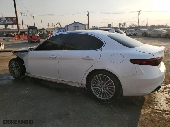 2017 Alfa Romeo Giulia Ti with VIN ZARFAECN0H7544096, listed as a Copart auction lot 87933075 with 67,101 mi miles and Salvage Title. Bid and sale history available at carsss.com. Image 2.