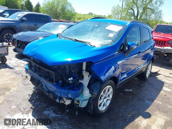 2020 Ford EcoSport SE with VIN MAJ3S2GE6LC344672, listed as a IAAI auction lot 42082028 with 72,122 mi miles and . Bid and sale history available at DreamBid. Image 19.