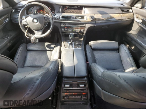 2015 BMW 7 Series 750Li with VIN WBAYE8C59FD781318, listed as a Copart auction lot 74053154 with 62,681 mi miles and Salvage Title. Bid and sale history available at carsss.com. Image 8.