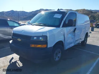 2021 Chevrolet Express Cargo Van with VIN 1GCWGAFP8M1216730, listed as a IAAI auction lot 41741088 with 145,432 mi miles. Bid and sale history available at carsss.com. Image 17.