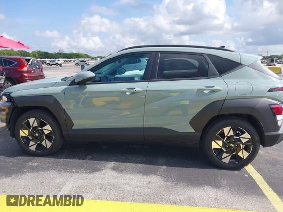 2025 Hyundai Kona SEL with VIN KM8HB3AB5SU248072, listed as a IAAI auction lot 42168082 with 5,696 mi miles and . Bid and sale history available at carsss.com. Image 14.
